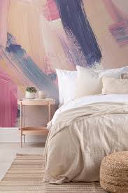 Pink Peach Abstract Paint Brush