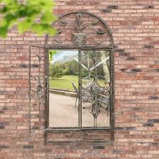 Rustic Scroll Large Garden Mirror 130cm