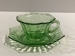 Green Depression Glass Cup