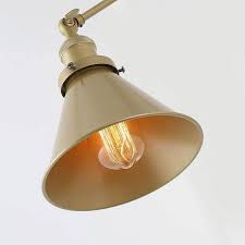 Lnc Brass Swing Arm Wall Lamp Modern Gold Linear 1 Light Hardwired Plu