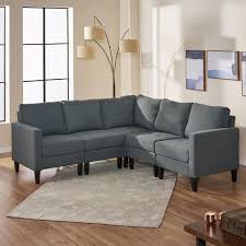 Fabric L Shaped Sectional Sofa