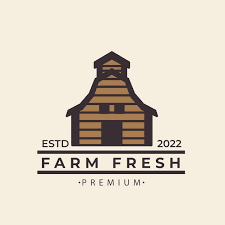 Farm Logo Design Wooden Warehouse