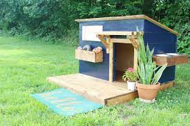 9 Diy Slanted Roof Dog House Plans You