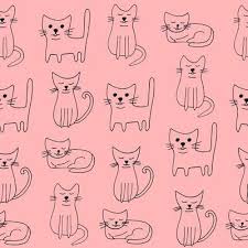 Cute Cat Wallpaper Vector Art Icons
