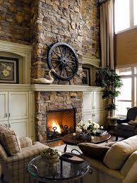 Fireplace Living Room Decor Rustic
