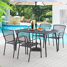 Aecojoy 5 Piece Outdoor Table And Chair