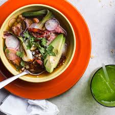mexican beef soup with beans and bacon