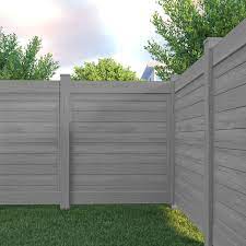 Driftwood Vinyl Privacy Fence Panel