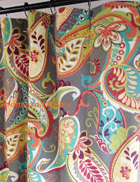 Custom Shower Curtain Whimsy Paisley