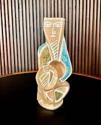 Italian Figurative Ceramic Art Vase By