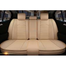 Universal Pu Leather Car Seat Cover Beige
