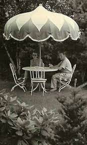 Vintage Patio Garden Umbrella Outdoor