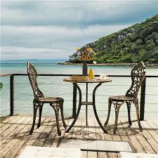 3pcs Patio Table Chairs Furniture