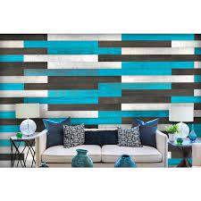 Color Holey Wood Wall Planks