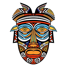 Tribal Mask Vector Ilration On