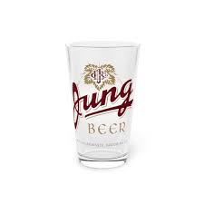 Jung Beer Pint Glass Jung Brewing Co