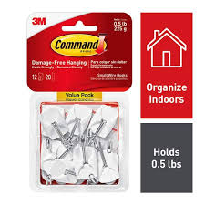 White Wire Hook Value Pack 12 Hooks