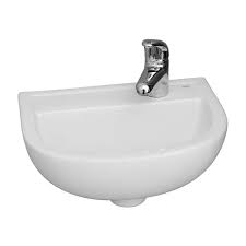 Barclay 4r 531wh Compact Wall Hung Basin 15 1 Hole Right White