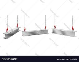 chains with hooks set vector image