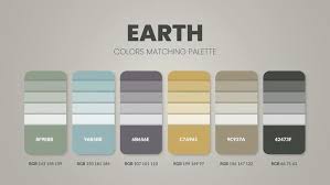 Set Of Earth Tones Color Palette