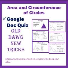 Circles Google Doc Quiz