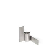 Icon Candle Holder 02 Brushed Steel