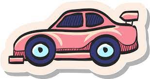 Pink Car Vector Art Icons And