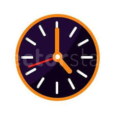 Wall Clock With Big And Small Arrows On