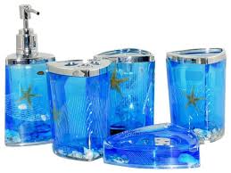 Cobalt Blue Bathroom Ocean Rug Ideas