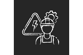 Electrical Engineer Chalk White Icon
