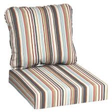 Hampton Bay 24 In X 22 In Russet Stripe Deep Seating Outdoor Lounge Chair Cushion