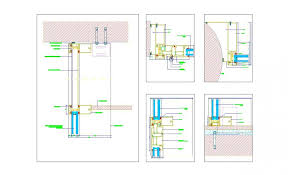 Glass Wall System Details Dwg