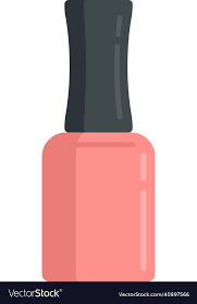 Cuticle Nail Polish Icon Flat Isolated