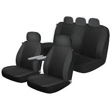 Dickies Black Arlington Front Rear 3 Piece Truck Seat Cover Kit