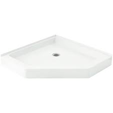 Vikrell Shower Pan With Drain Center