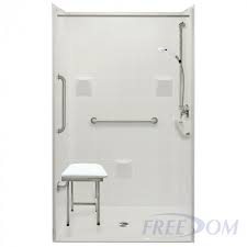 Four Piece 48 In X 37 In Wheelchair Accessible Shower Apf4836bf4p Wheelchair Accessible Bathroom