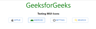 React Mui Material Icons Geeksforgeeks
