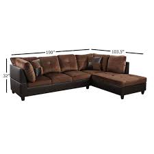 Facing Chaise Sectional Sofa