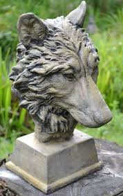 Wolf Head Bust