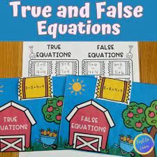 False Equations First Grade Math Center