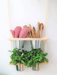 Hanging Shelf And Pots Kitchen Herb