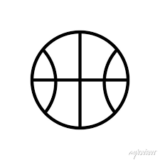 Basketball Sport Icon Simple Line