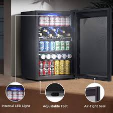 Glass Door Mini Fridge 4 Energy Saving