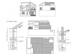 Residential House Elevation Section