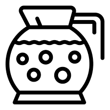 Boiling Tea Pot Icon Outline Vector
