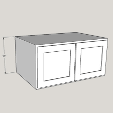 Beech Shaker 18 Height Wall Cabinets