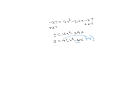 Solved Solve The Quadratic Equation By