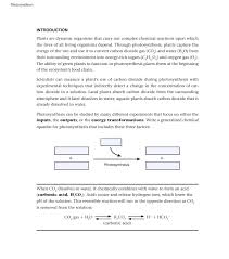 Photosynthesis Introduction Plants