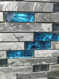 Buy Decorative Blue Glass Mosaic Tile