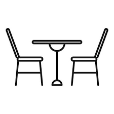 Table And Chairs Icon Vector Art Icons